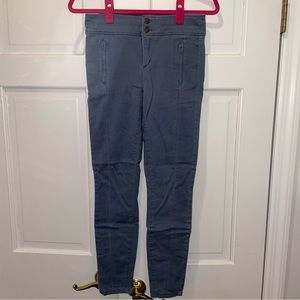 Loft Blue Suede-like Pants